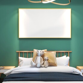 卧室装饰画挂画样机效果图设计