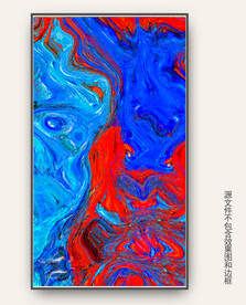 酒店大厅大堂客厅抽象壁画挂画