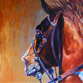 室内装饰画 马头装饰画