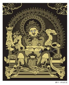 矢量神像 道教神像 佛教神像 