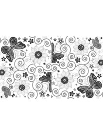 高清分层透明底推拉门打印图