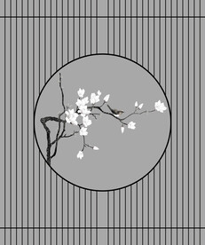 高清分层透明底推拉门打印图