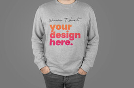 长袖T恤衣服样机