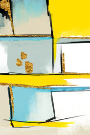 装饰画 抽象水彩画 油画