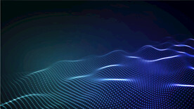 蓝色科技粒子数码矢量背景