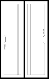 高清分层透明底推拉门打印图