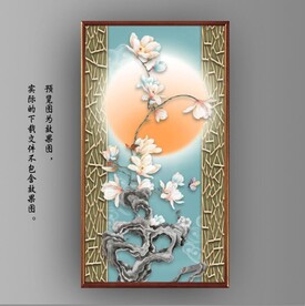 新中式花开富贵花鸟国画装饰画