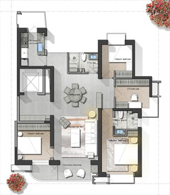 户型图 家配图 洋房图图片