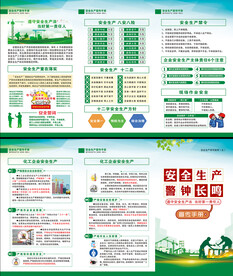 安全生产月三折页