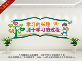 校园文化墙书本阅读室图书