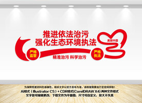 依法治污文化墙