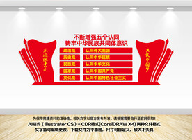 五个认同文化墙