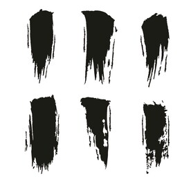 矢量中国风飞白书法泼墨笔触