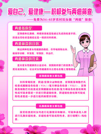 两癌筛查海报