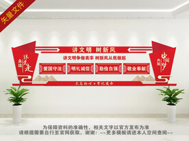 讲文明树新风文化墙