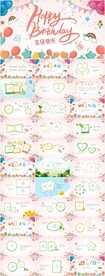 生日快乐生日派对纪念册PPT