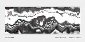 水墨电视背景墙