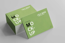 长方形画册样机