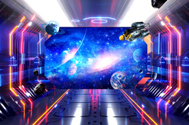 舞厅KTV酒吧星空背景