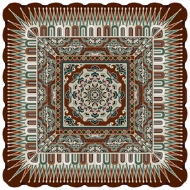 敦煌壁画盛唐叶形瓣莲花纹藻井