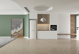 现代餐厅背景墙