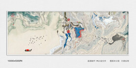 别墅山水装饰画