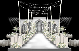 白色婚礼仪式区