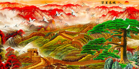 万里长城装饰画