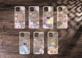 蝴蝶 花朵手机壳