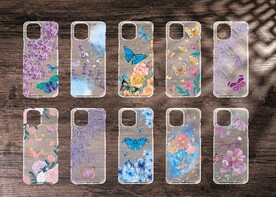 花朵蝴蝶手机壳