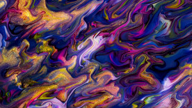流体彩墨抽象艺术 