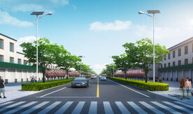 道路绿化效果图