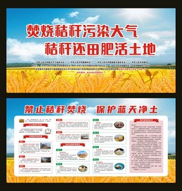 焚烧秸杆宣传栏