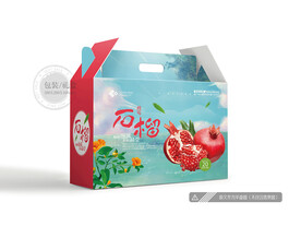 石榴包装 平面图