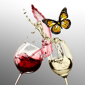 轻奢装饰画 红酒杯