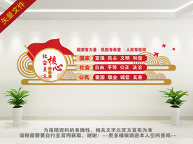 社会主义核心价值观文化墙