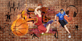 篮球背景设计