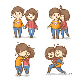 复古情人节情侣系列