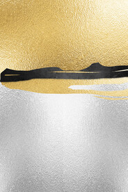 轻奢装饰画 金银抽象画