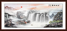 大厅山水画