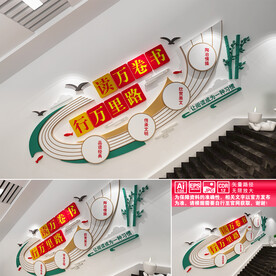 阅读楼道文化墙