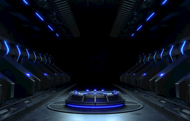 蓝色科技数码海报背景