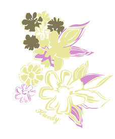 数码花纹裁片定位花