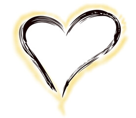 数码爱心几何图裁片