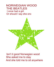 大牌裁片星星英文