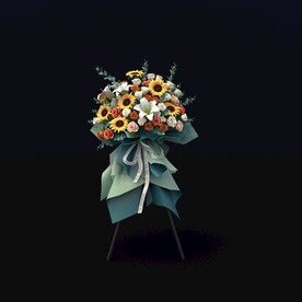 开业花篮su模型