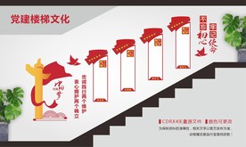 两个确立党建楼梯文化