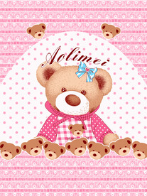 数码熊定位裁片卡通