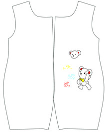 数码卡通裁片连体