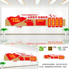 公安铁军文化墙